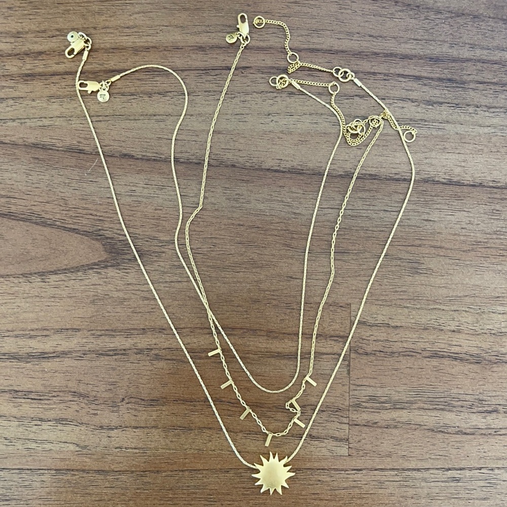 Madewell Gold Necklace Set